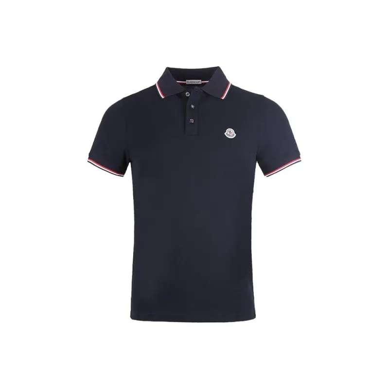 Moncler Logo Patch Short Sleeved Polo Shirt-0