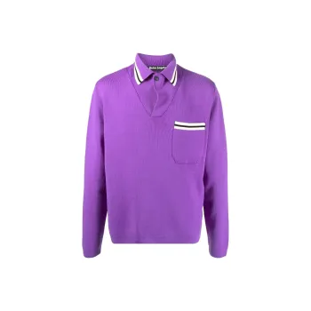 PALM ANGELS Polo Shirt Men's Purple