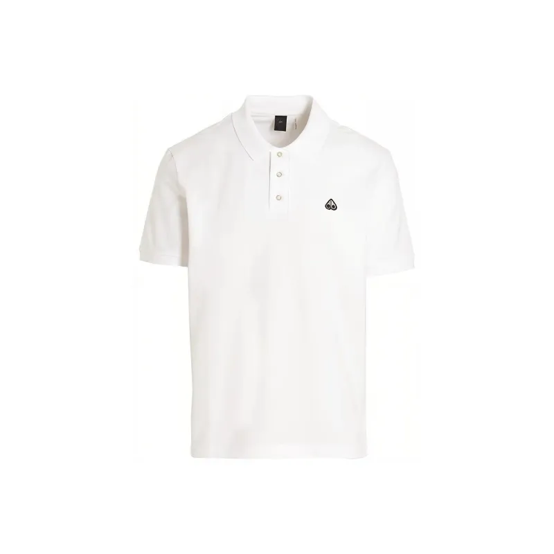 Moose Knuckles Pique Logo Embroidered Polo Shirt-0