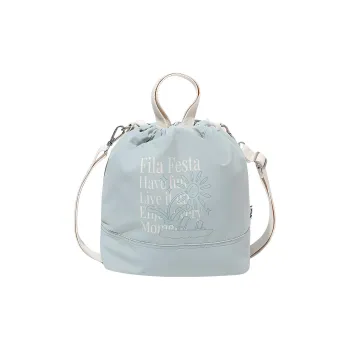 FILA Nylon Bucket Bag Handbag Shoulder Bag Crossbody Bag Regular Women's Mint