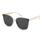 Beige Frame with Black Gray Lens