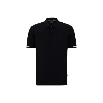HUGO BOSS Rubberized Logo Regular Fit Polo Shirt