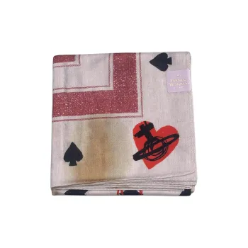 Vivienne Westwood Cotton Silk Scarves Unisex White