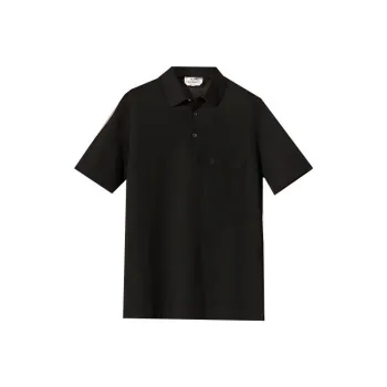 HERMES SS23 Polo Shirt Men's Black