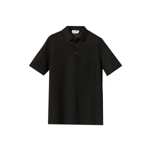 HERMES SS23 Polo Shirt Men's Black