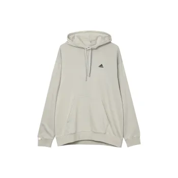 Adidas Logo Sweat Hoodie Sweatshirt Unisex Metal Gray