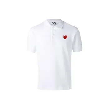 CDG Play Polo Shirts Men White