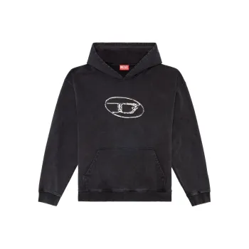 DIESEL Multi Layered Logo Print Hoodie
