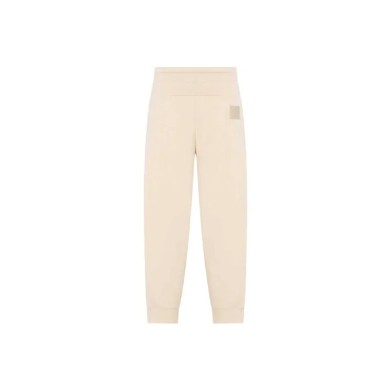 EMPORIO ARMANI EA7 SS25 Knitted Sweatpants Unisex Almond White-1