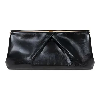 DRIES VAN NOTEN Large Leather Clutch Bag