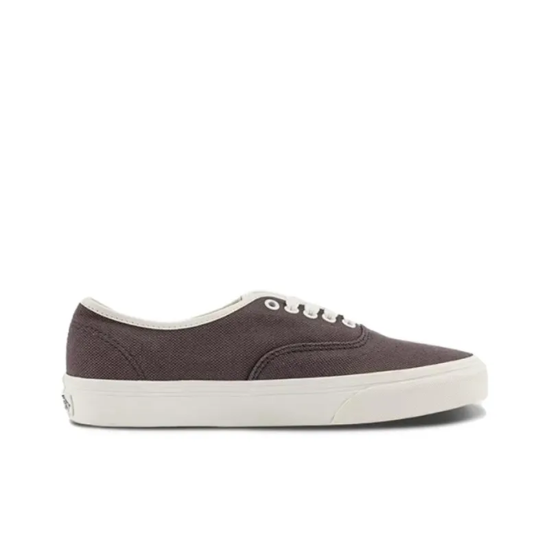 Vans Authentic Anti Slip Wear Resistant Low Top Canvas Shoes Unisex Dark Brown-1