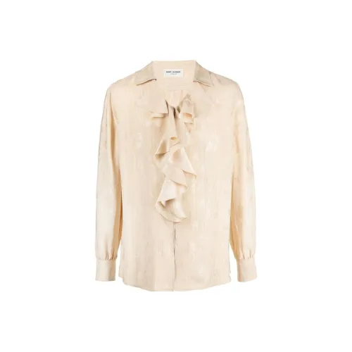 SAINT LAURENT Shirts Men Beige
