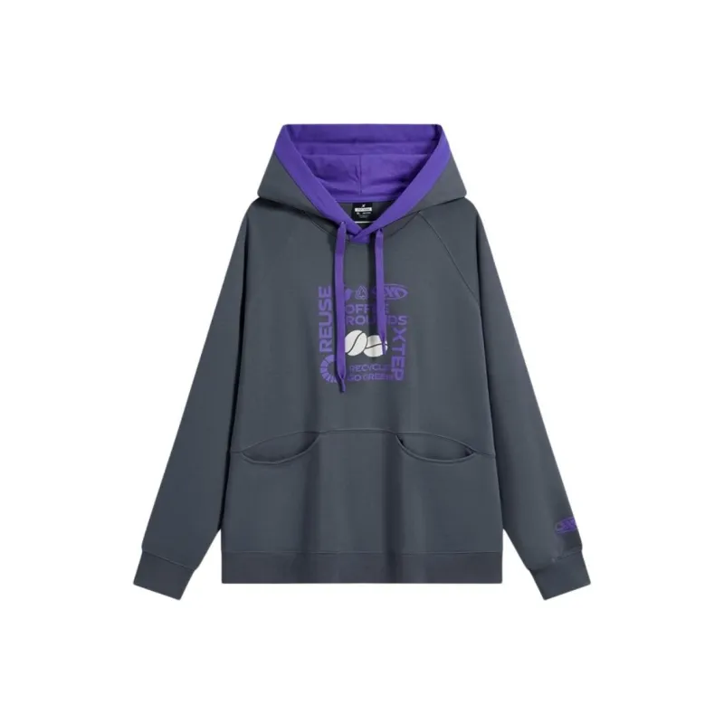 XTEP x WANGHEDI,LIANMINGKUAN Sweatshirt Unisex Frost Gray-0