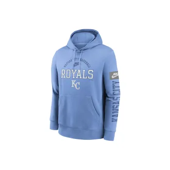 Nike Kansas City Royals Cooperstown Logo Club Men's Nike Mlb Pullover Hoodie