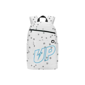TURN UP Polyester Students Backpack Unisex White