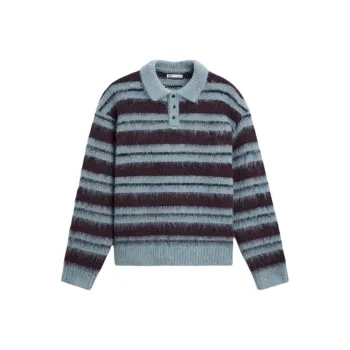 ZARA Polo Shirt Men's Aqua Blue