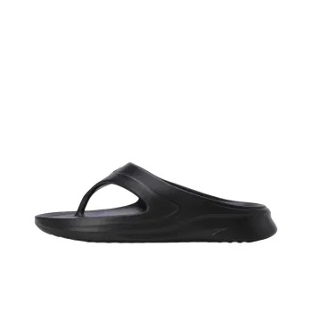DESCENTE D Wave Abrasion Resistant Slip Resistant Flip Flops Unisex Black