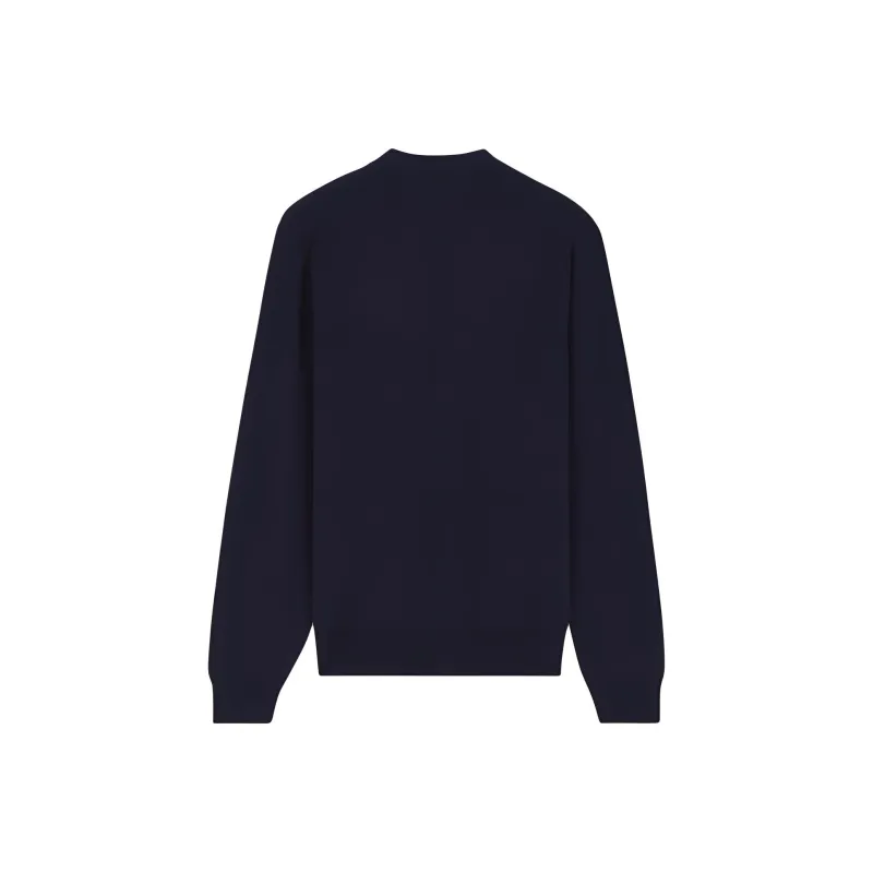 Maison Kitsune Fox Head Patch Knit Cardigan-1