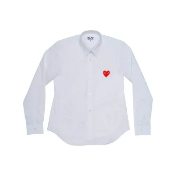 CDG Play SS24 Shirt Unisex White