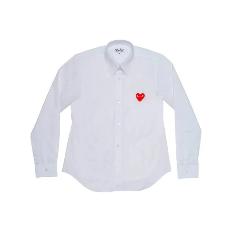 CDG Play SS24 Shirt Unisex White-0