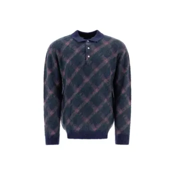 Beams Plus FW24 Polo Shirt Men's Blue