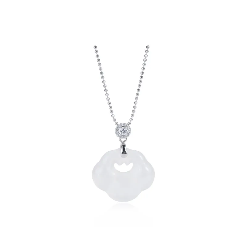 PUTUOSHANWENCHUANG Chalcedony Necklaces Women's-0
