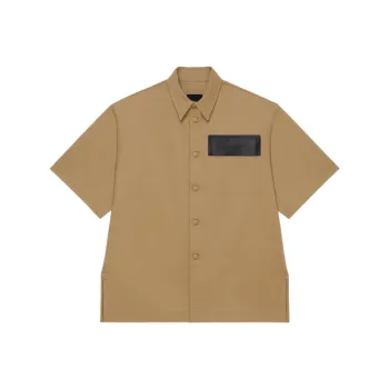 Givenchy Short Sleeve Boxy Fit Casual Shirt With Flap