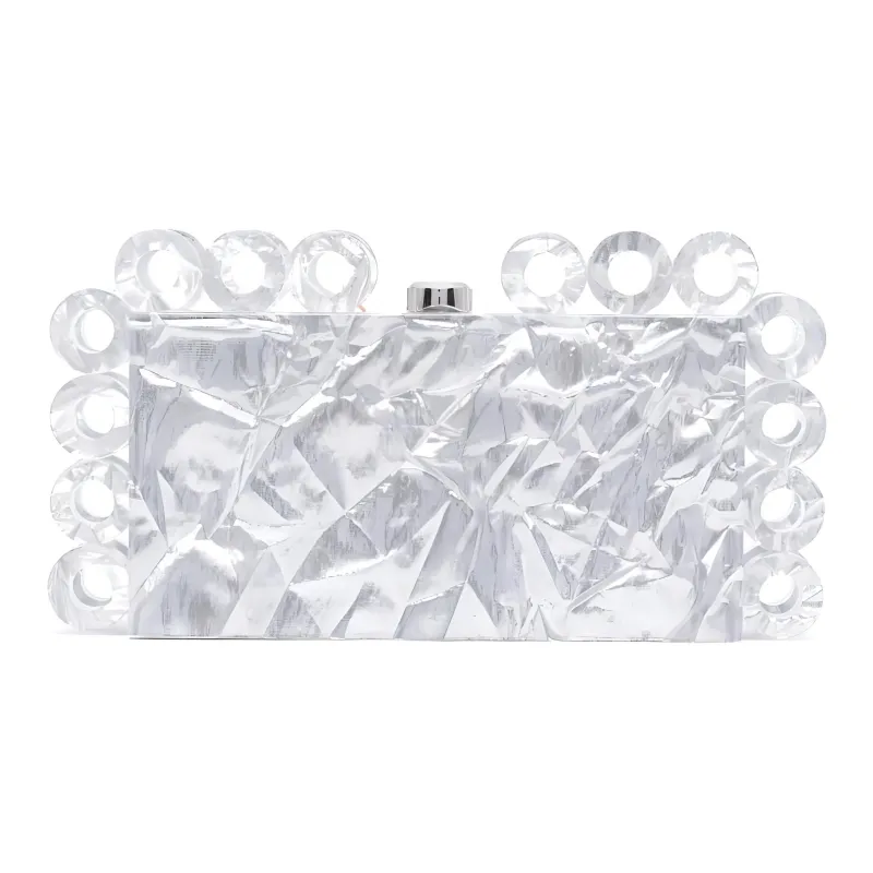 CULT GAIA Harlow Chunky crystal Clutch Bag-0