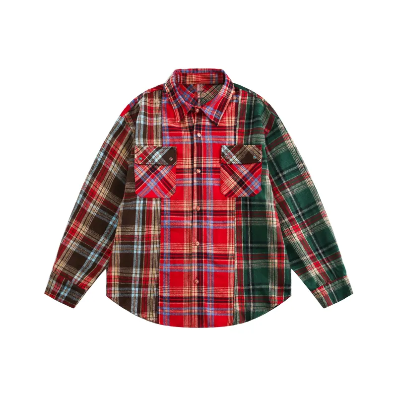 DOH STORE Shirt Unisex Colorful Plaid-0