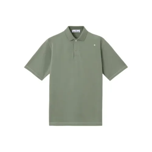 STONE ISLAND Polo Shirts Men Musk Green