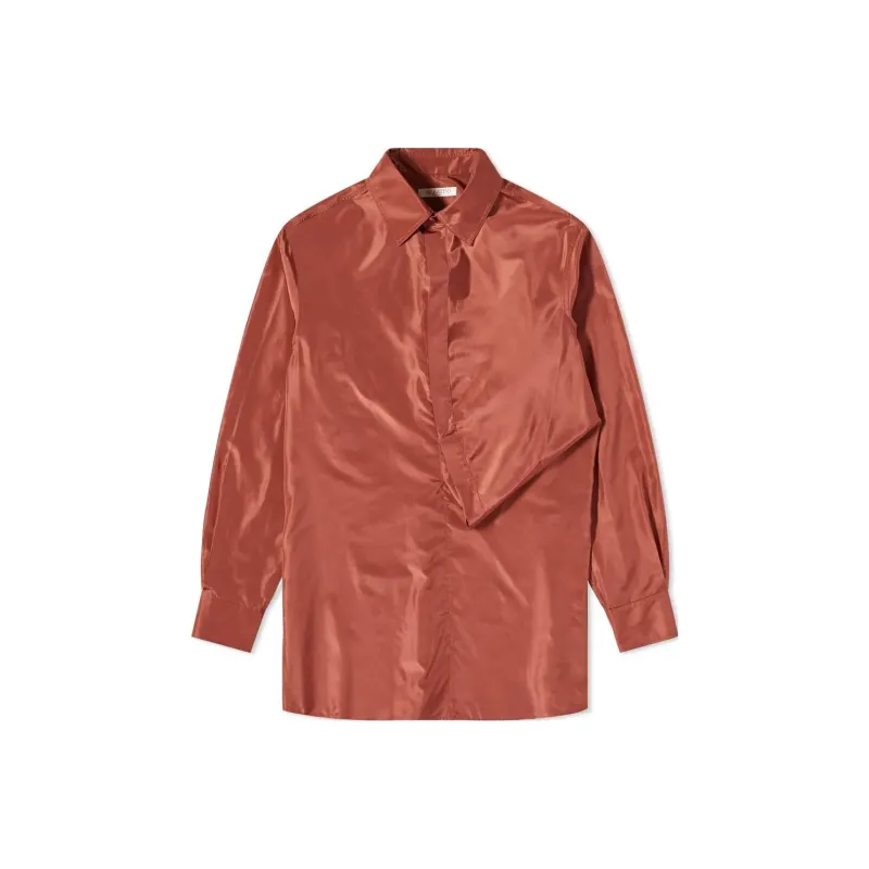 Valentino Shirts Men Orange Red-0