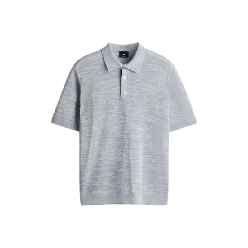 H&M Polo Shirt Men's Mixed Gray-0