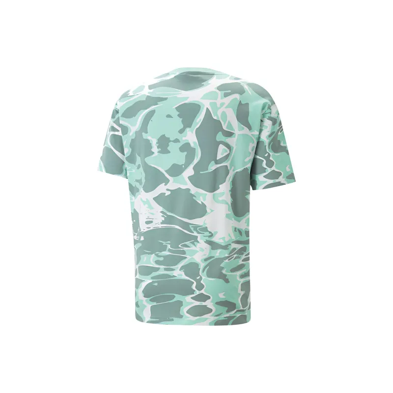 PUMA SUMMER SPLASH T Shirts Men Green-1