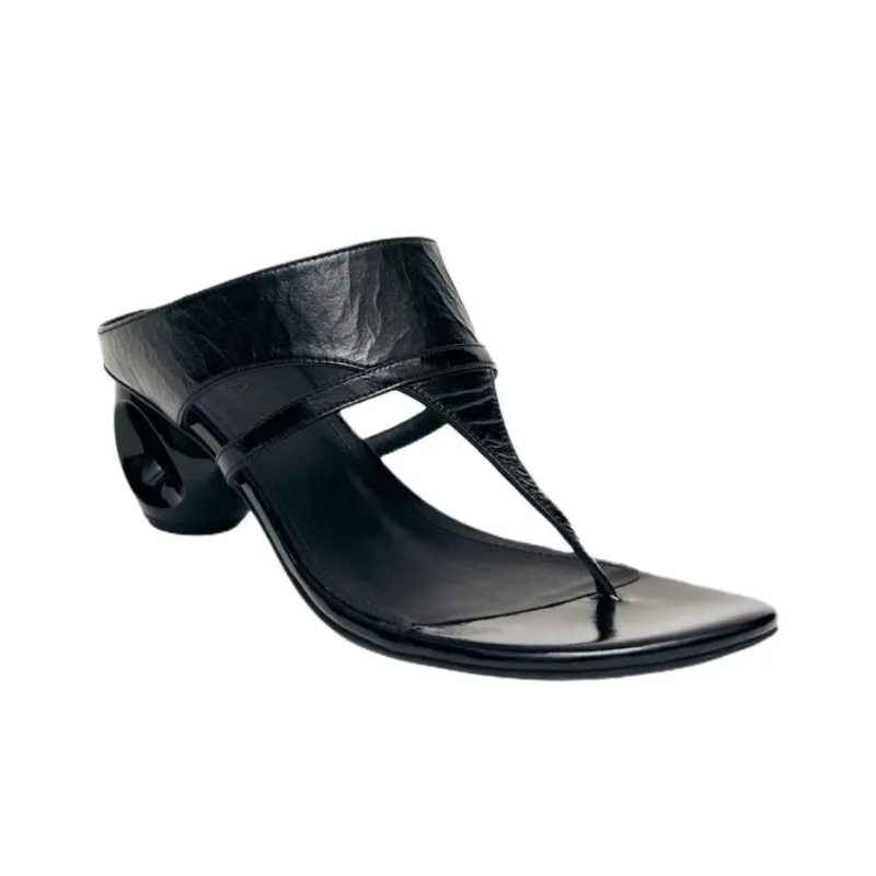 ALOHAS Slip Resistant Flip Flops Women's Black-2