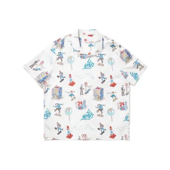 LiNing x PhilHAckett Shirt Men's Standard White Combination Color Print