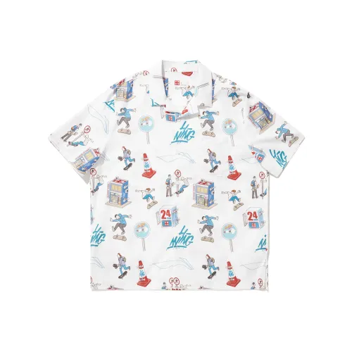 LiNing x PhilHAckett Shirt Men's Standard White Combination Color Print