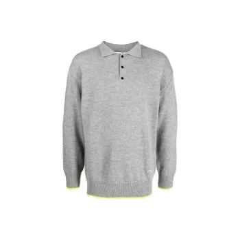 MSGM Polo Shirts Men Gray