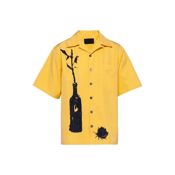 PRADA Shirts Men Yellow-0