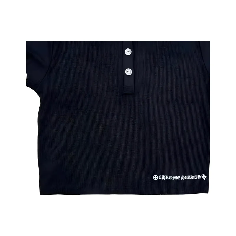Chrome Hearts SS23 Polo Shirt Women's Dark Blue-2