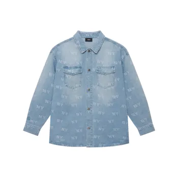 MLB MONOGRAM Collection New York Yankees SS25 Shirt Unisex Light Blue