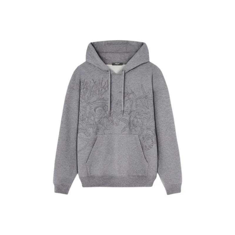 VERSACE Barocco Sea Embroidered Hoodie-0