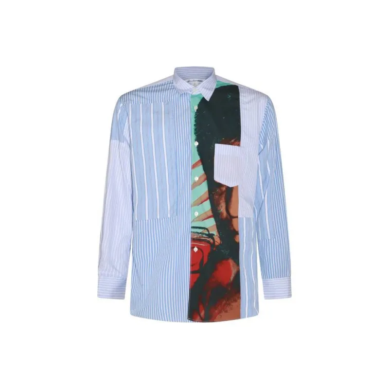CDG SS24 Shirt Men's Light Blue-0