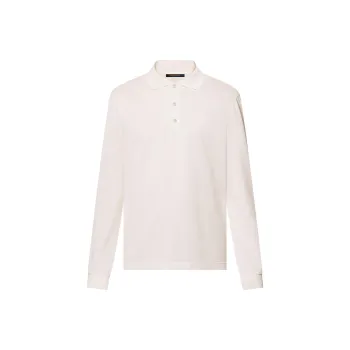 LOUIS VUITTON Damier Signature Long Sleeved Polo Shirt
