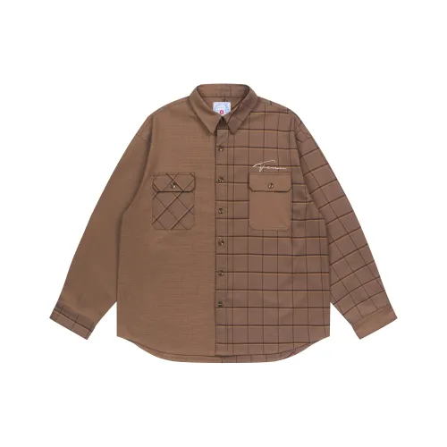 FEAROM addition shirts Unisex Brown