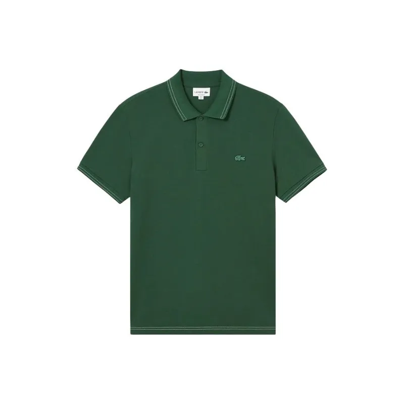LACOSTE Polo Shirt Men's Crocodile Green-0