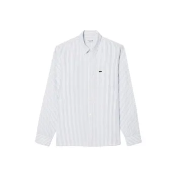 LACOSTE Logo appliqué Striped Shirt