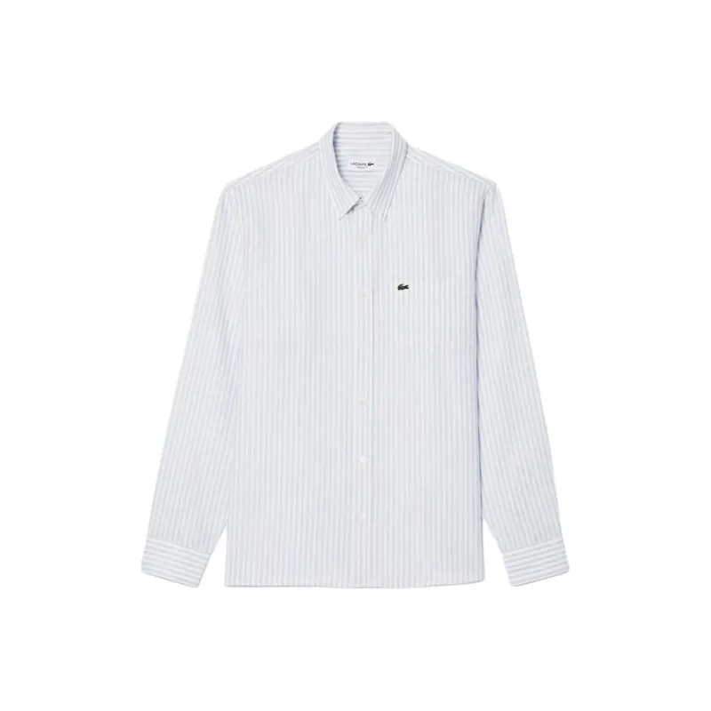 LACOSTE Logo appliqué Striped Shirt-0