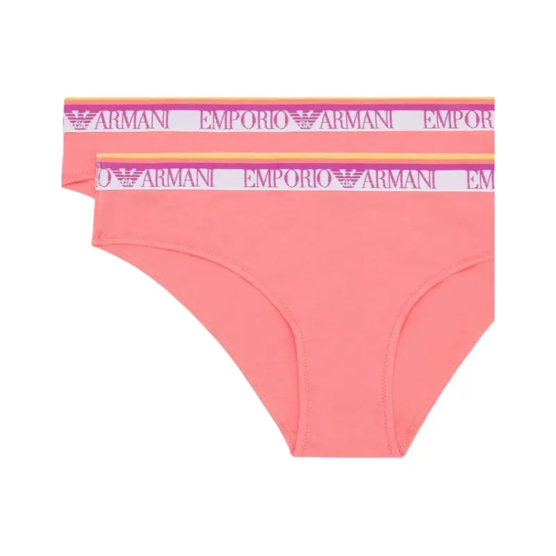 EMPORIO ARMANI Two pack Of Asv Iconic Organic cotton Briefs With Logo Waistband-2