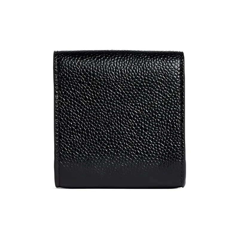 THOM BROWNE· Leather Coin Purses Wallets Large Size Men's Black-1