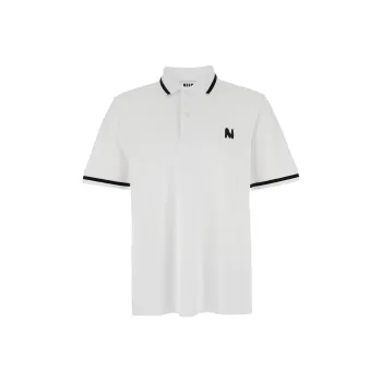 MSGM Logo embroidered Polo Shirt